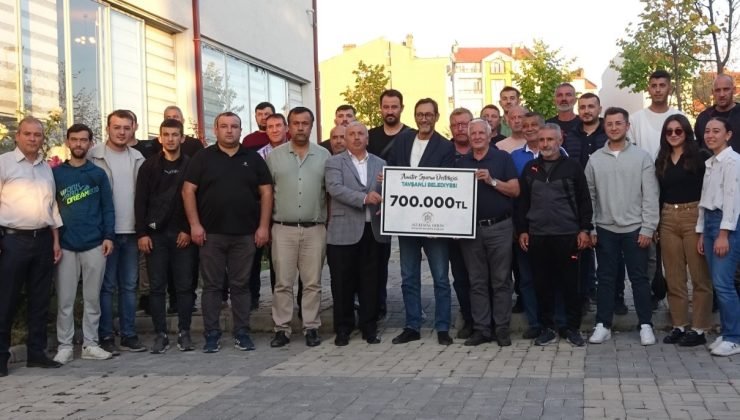 Tavşanlı’da amatör spora maddi destek