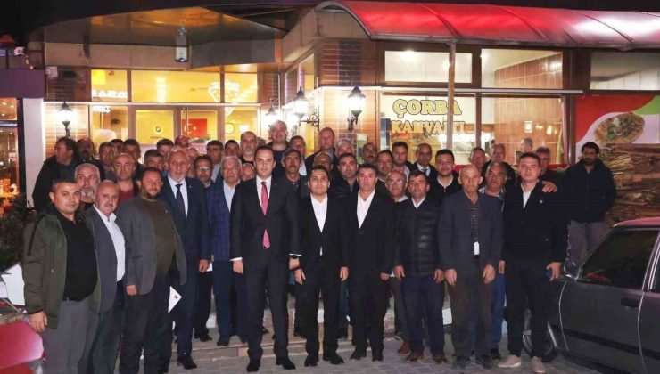 Aslanapa Kaymakamı Sezai Demirci’ye veda yemeği