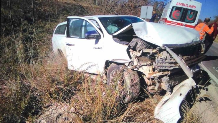 Hisarcık’ta trafik kazası: 1 yaralı