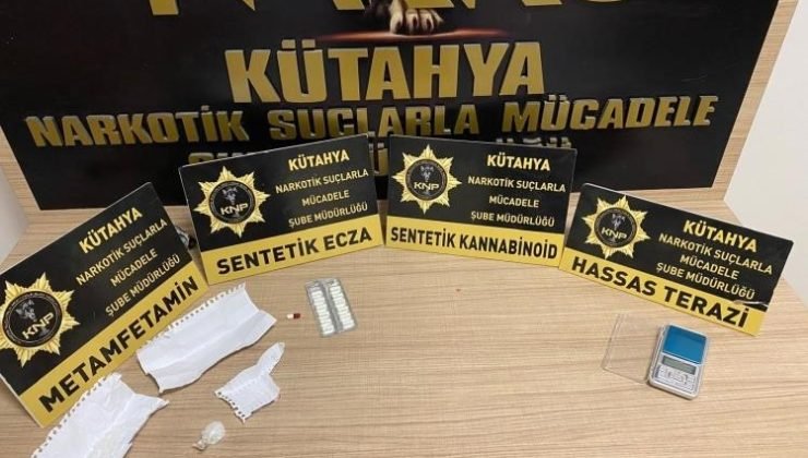 Kütahya’da uyuşturucu ticareti yapan şüpheli tutuklandı