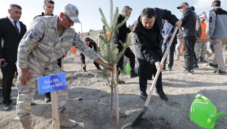 Mehmetçik Hatıra Ormanı’na fidan dikti