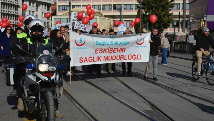 Organ Bağışı Haftası kapsamında farkındalık yürüyüşü düzenlendi