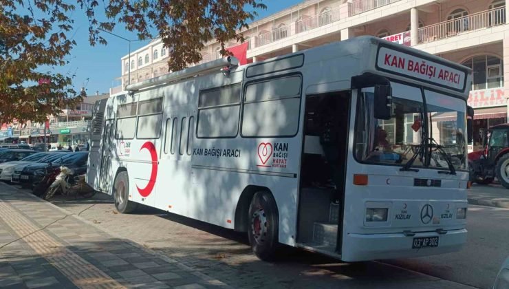 Şuhut’ta kan bağışına yoğun ilgi