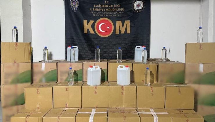 Eskişehir’de Kaçak İçki Operasyonu: 1.500 Litre Etil Alkol Ele Geçirildi