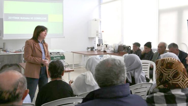 Sarıcakayalı Üreticilere Bağcılık ve Zeytincilik Eğitimi