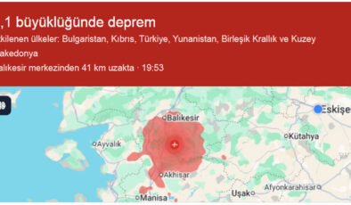 Eskişehir’de de Hissedildi: Sındırgı’da 6,1 Büyüklüğünde Deprem