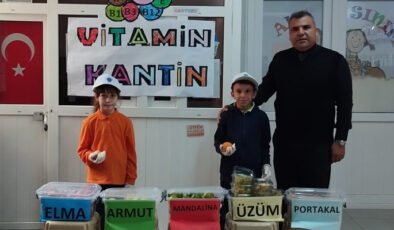 Volkan Öğretmen ve Öğrencilerinden ‘Vitamin Kantini’ ile Sağlıklı Dayanışma