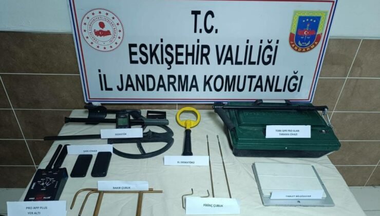 Eskişehir’de Kaçak Kazı Yapan 5 Şahıs Suçüstü Yakalandı