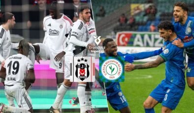 Beşiktaş, Çaykur Rizespor’u konuk ediyor: İşte muhtemel 11’ler