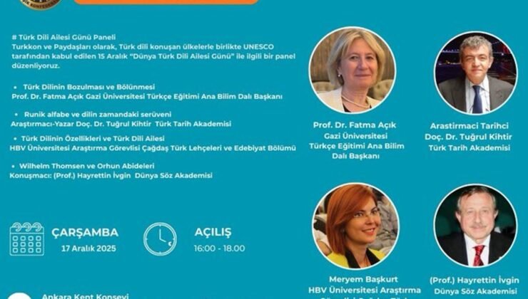 Ankara Kent Konseyi’nde Dünya Türk Dili Ailesi Günü paneli düzenlenecek