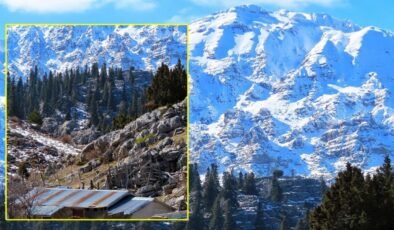 Giden Gelmez’de kış büyüsü