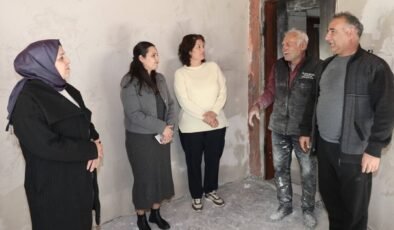 Aksu Belediyesi’nden yangın mağduru aileye destek