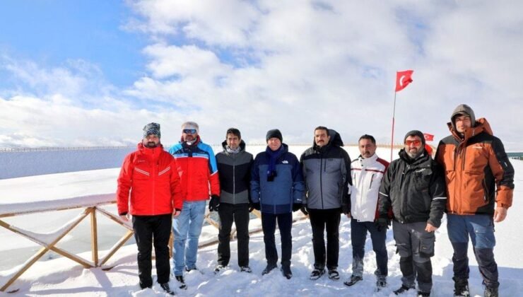 Vali Ziya Polat, Sarıkamış Kayak Merkezi’ndeki Suni Karlama projesini inceledi