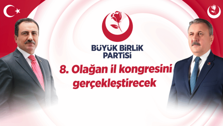 Büyük Birlik Partisi Uşak’ta 8. Olağan İl Kongresini gerçekleştiriyor