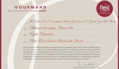 Gourmand World Cookbook Awards’ta Türkiye’ye dünya birinciliği