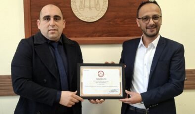 Terziler Odasının yeni Başkanı Önder Keleşoğlu mazbatasını aldı