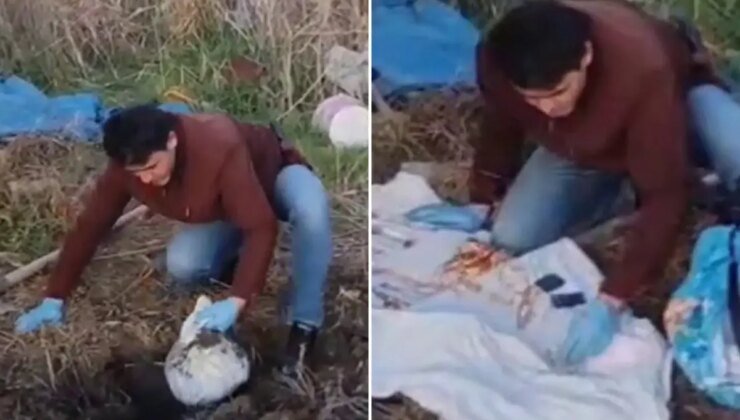 3 dakikada servet çaldılar! 4 farklı yerde toprağa gömülü halde bulundu