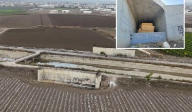 7 yıldır bitmeyen yolun köprü ayakları samanlığa döndü