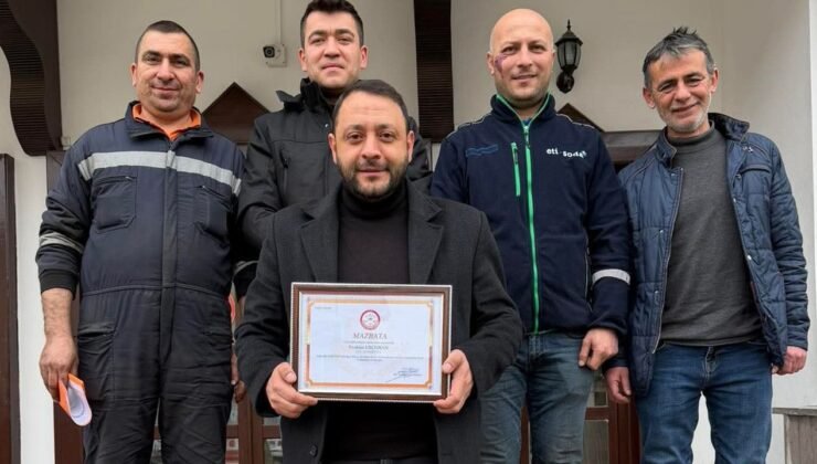 Demirciler ve Sobacılar Odası başkanı Mazbatasını aldı