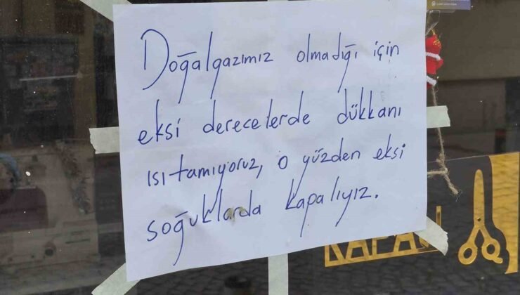 Esnaf, soğuk günlerde ısıtamadığı dükkanını açmıyor