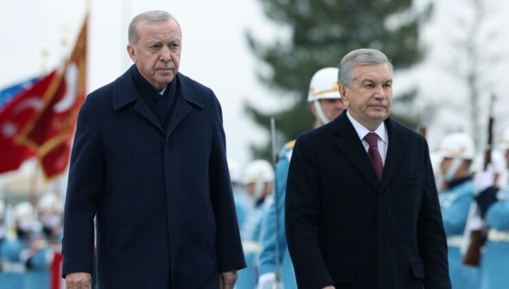 Cumhurbaşkanı Erdoğan, Özbekistan Cumhurbaşkanı Mirziyoyev’i Beştepe’de ağırladı
