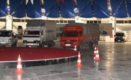 Başkan Başdeğirmen soğuk havalara karşı pazarcı esnafına gökkubbe fuar alanı’nı açtı