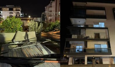 Finike’de geceyi fırtına vurdu