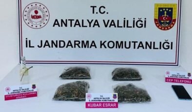 Serik’te uyuşturucu operasyonu: 1 kilo 165 gram esrar ele geçirildi