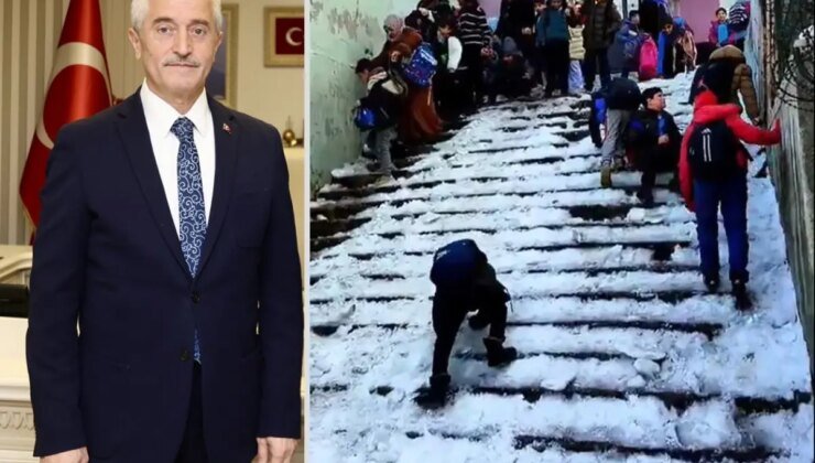 Okul merdiveni buz pistine döndü, Şahinbey Belediyesi olan bitene kayıtsız