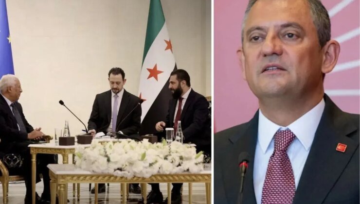 Özel’e 5 dakika bile ayırmadı, Şam’da Şara ile görüştü