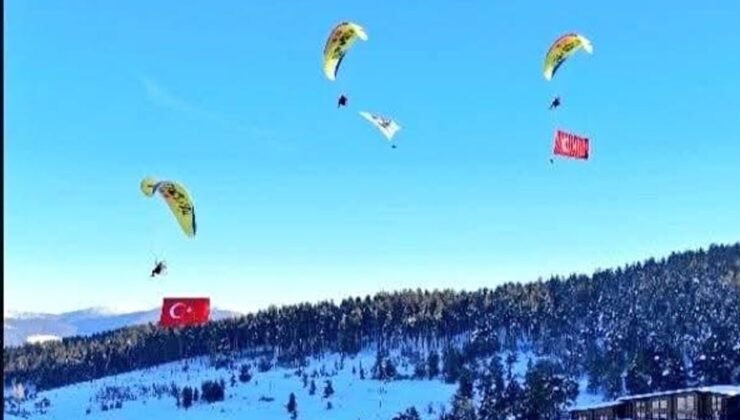 Sarıkamış Semalarında Paramotor Uçuşu gerçekleştirildi