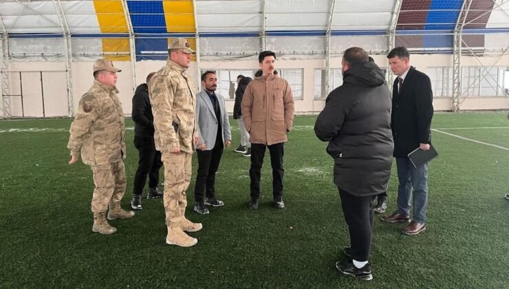 Dağpınar’da spor yatırımlarına yakın takip: Kaymakam Kahraman yerinde inceledi