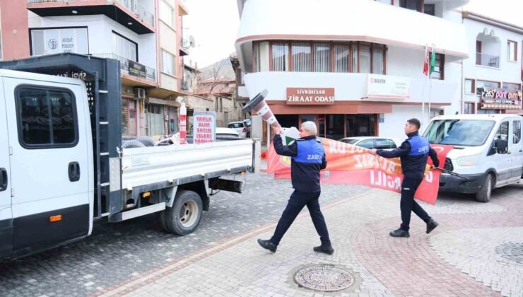 Sivrihisar’da kaldırım işgallerine zabıta geçit vermiyor