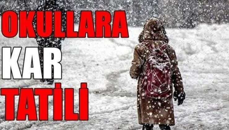 Kars'ta eğitime kar engeli: okullar tatil edildi!