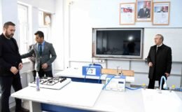 Yükümlülerin temizlediği lisenin fiziki imkânları değerlendirildi