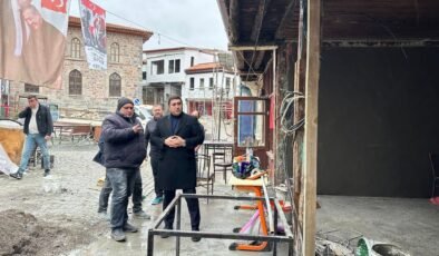 Güdül’de iki sokakta 55 dükkânda sağlıklaştırma çalışmaları sürüyor