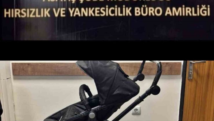 Bebek arabasını bile çalan şüphelileri polis yakaladı