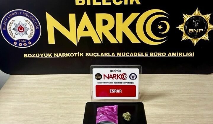 Bilecik’te uyuşturucu operasyonu: 1 gözaltı