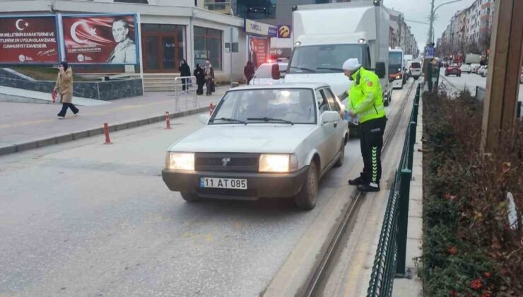 Bozüyük’te yaya geçidi uygulaması