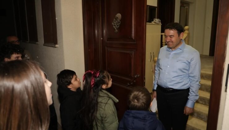 Çocuklar Vali Işın’a “Küpecik” yaptı