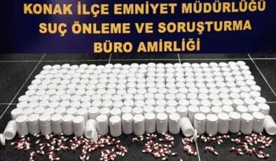 İzmir’de dev uyuşturucu operasyonu: 450 bin hap ele geçirdi