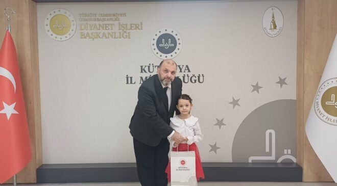 Kütahya’da 4-6 yaş Kur’an Kursu öğrencileri İstiklal Marşı Yarışması’nda dereceye girdi