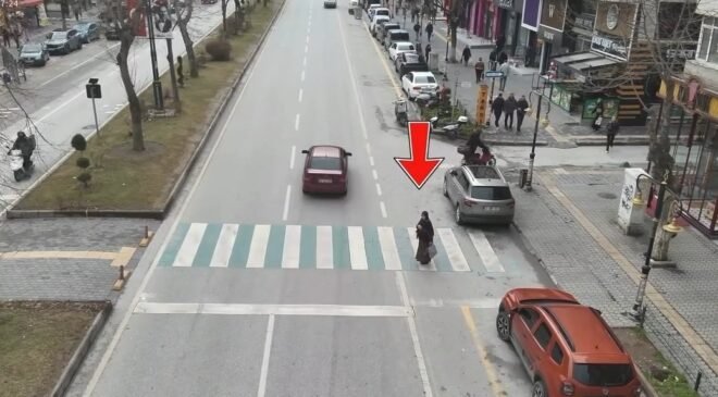 Kütahya’da dron destekli trafik denetimi, kural ihlali yapan sürücülere ceza