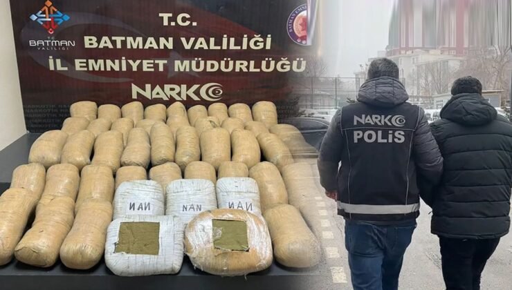 Batman’da narkotik operasyonu: Tır da 51 kilo toz esrar ele geçirildi