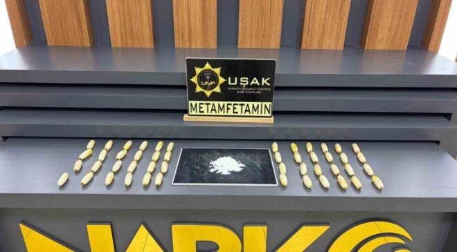 Midelerinden 1 kilo 70 gram metamfetamin çıktı