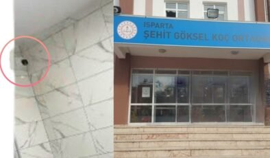 Isparta’da ortaokulda tuvaletlere kamera iddiası: Veliler suç duyurusunda bulundu