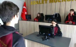 Temsili duruşma salonunda meslek öğreniyorlar