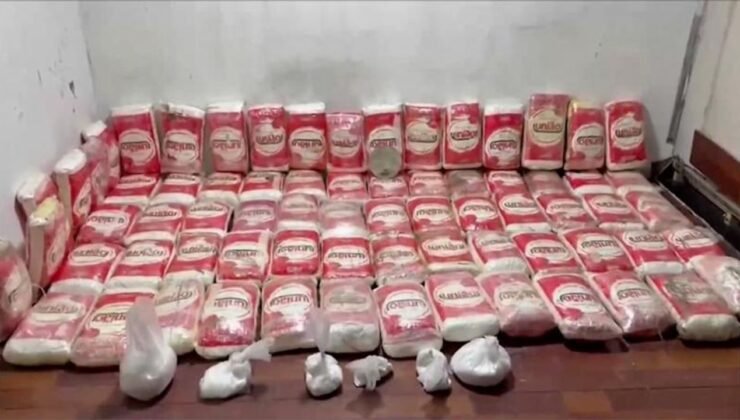 Şırnak Cizre’de çekici dorsesinde 142 kilo sentetik uyuşturucu ele geçirildi