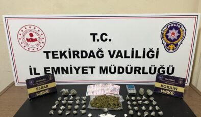 Tekirdağ’da zehir tacirlerine darbe