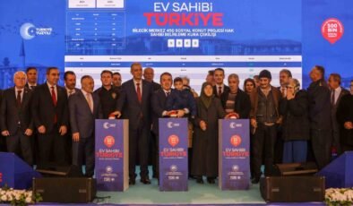 Yüzyılın Konut Projesi” kapsamında inşa edilecek bin 419 adet sosyal konutun kura çekimi gerçekleştirildi